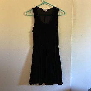 Cotton On Black Velvet Dress -- Small